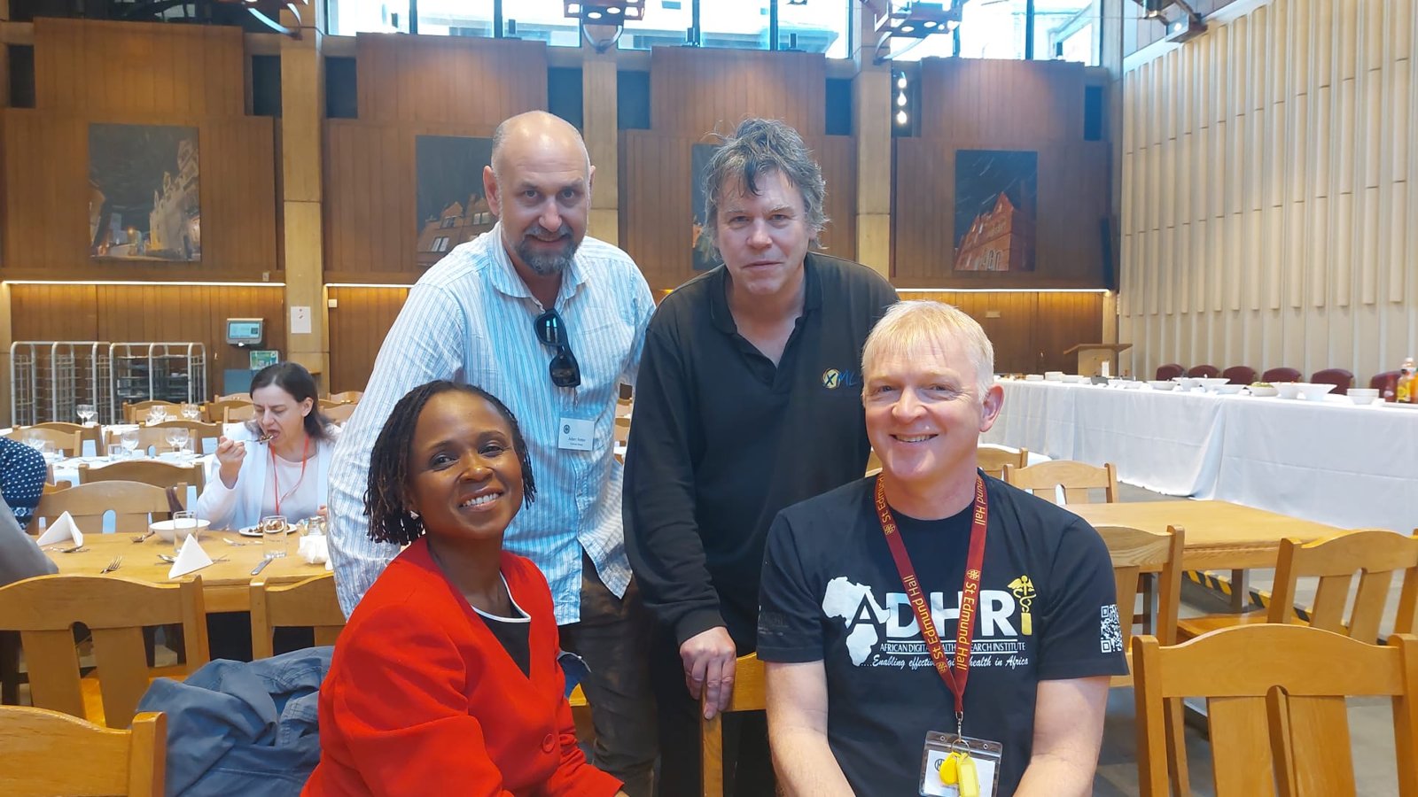 Dr Eva Coates with faculty colleagues at the Clinical Informatics Summer School, March 2026